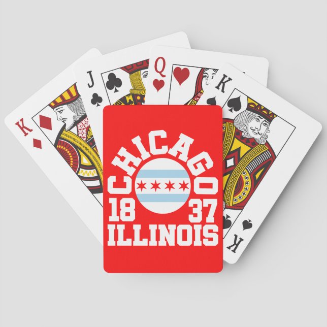 Chicago,Illinois Playing Cards (Back)