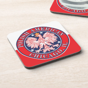 Chicago Illinois Polish Coaster