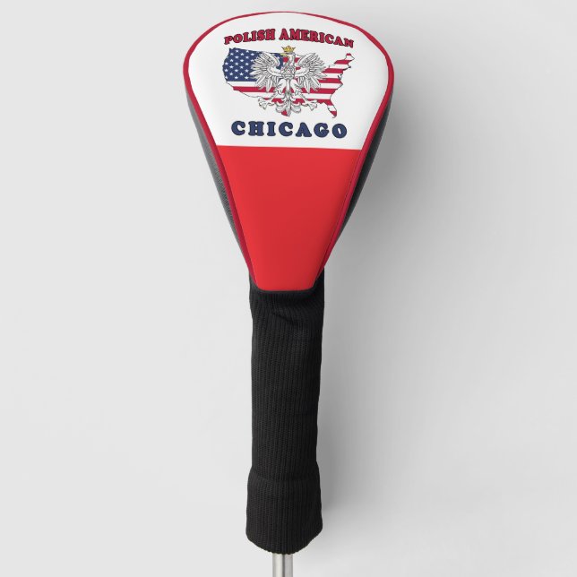 Chicago Illinois Polish Golf Head Cover (Front)