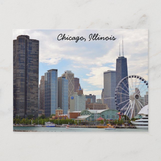 Chicago, Illinois Postcard (Front)