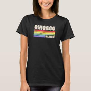 Chicago Illinois Pride Rainbow Flag Gay Pride Merc T-Shirt