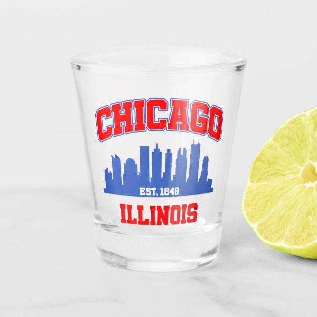 Chicago,Illinois Shot Glass (Front)