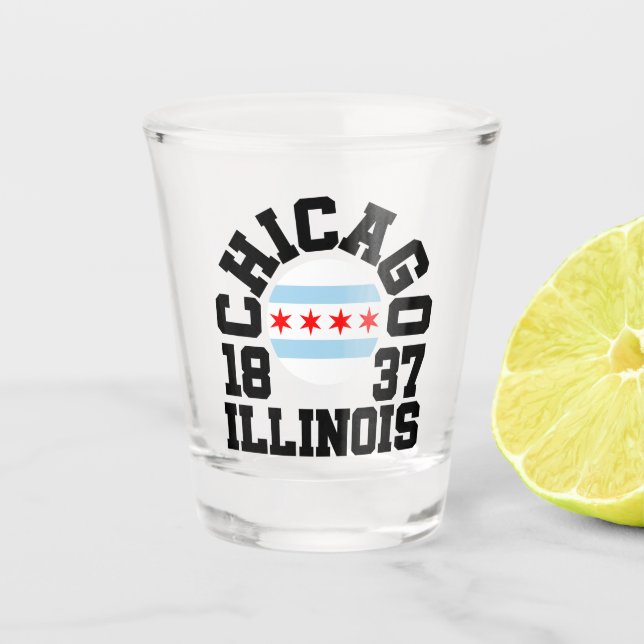 Chicago,Illinois Shot Glass (Front)