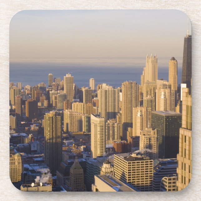 Chicago, Illinois, Skyline from the Sears Tower Coaster (Front)