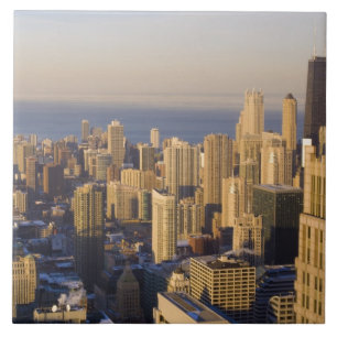 Chicago, Illinois, Skyline from the Sears Tower Tile