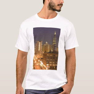 Chicago, Illinois, Skyline from West Loop at T-Shirt