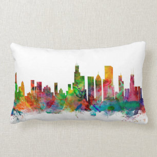 Chicago Illinois Skyline Lumbar Cushion