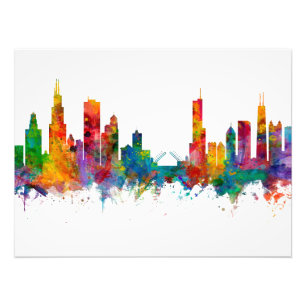 Chicago Illinois Skyline Photo Print
