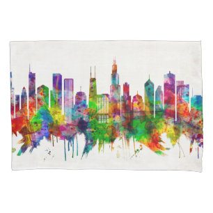 Chicago Illinois Skyline Pillowcase