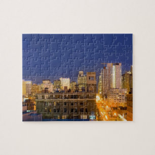 Chicago, Illinois, skyline shot from West Loop Jigsaw Puzzle