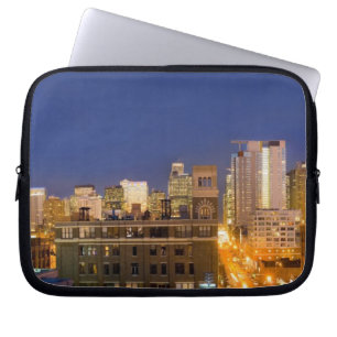 Chicago, Illinois, skyline shot from West Loop Laptop Sleeve