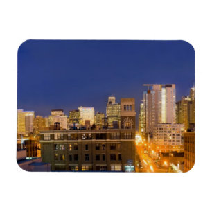 Chicago, Illinois, skyline shot from West Loop Magnet