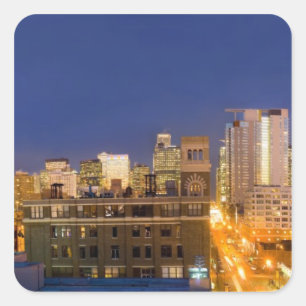 Chicago, Illinois, skyline shot from West Loop Square Sticker