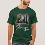 Chicago Illinois Slyline Colourful  T-Shirt<br><div class="desc">Chicago Illinois Slyline Colourful  .</div>