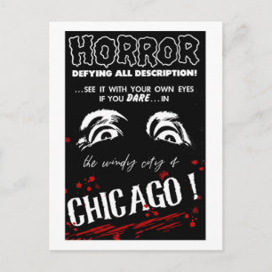 Chicago Illinois Travel Horror Greeting  Postcard