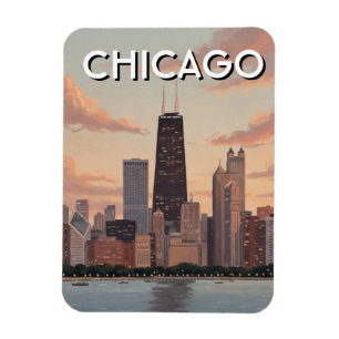 Chicago Illinois Travel Magnet