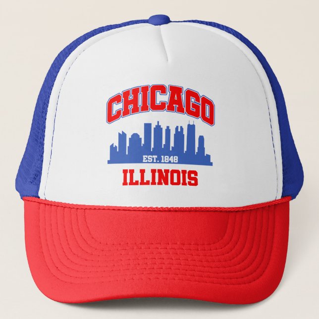 Chicago,Illinois Trucker Hat (Front)