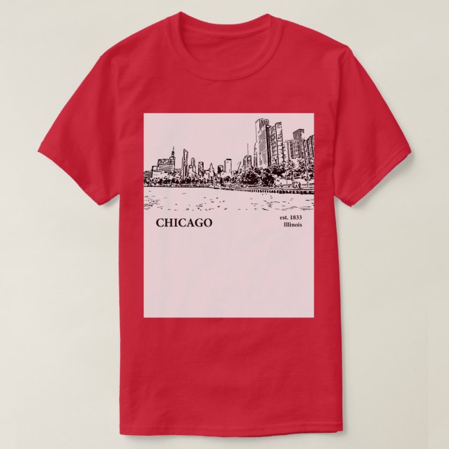 Chicago Illinois TShirt 9 (Design Front)