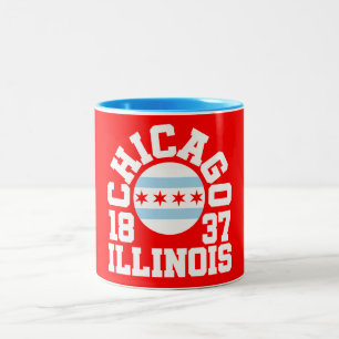 Chicago,Illinois Two-Tone Coffee Mug