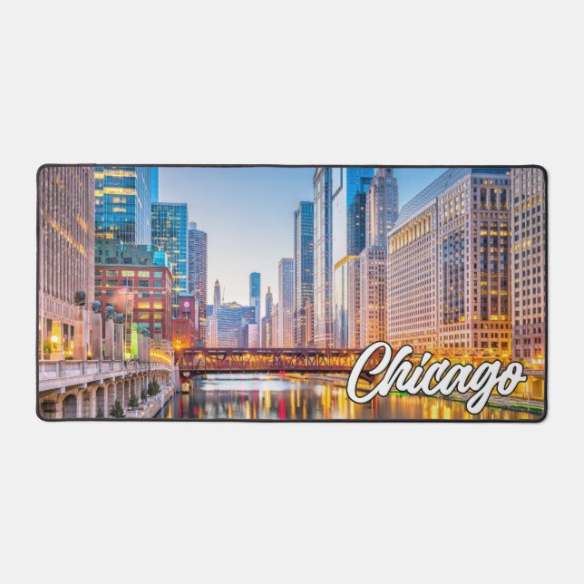 Chicago, Illinois, United States Desk Mat (Front)