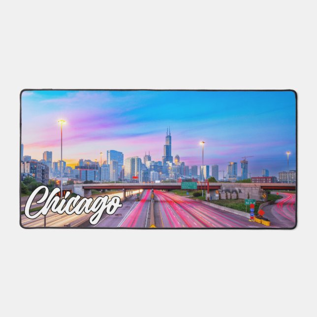 Chicago, Illinois, United States Desk Mat (Front)