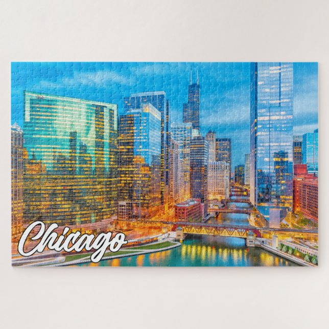 Chicago, Illinois, United States Jigsaw Puzzle (Horizontal)
