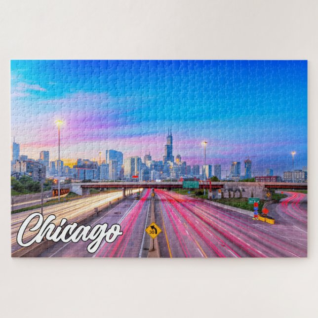 Chicago, Illinois, United States Jigsaw Puzzle (Horizontal)