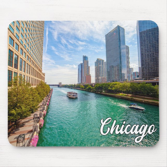 Chicago, Illinois, United States Mouse Mat (Front)