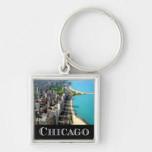 Chicago Illinois USA - Chicago Skyline Key Ring