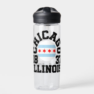 Chicago,Illinois Water Bottle