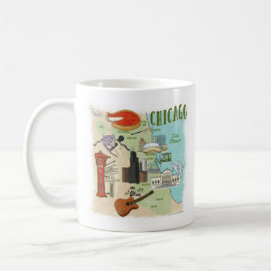 Chicago Illustrated Map Mug