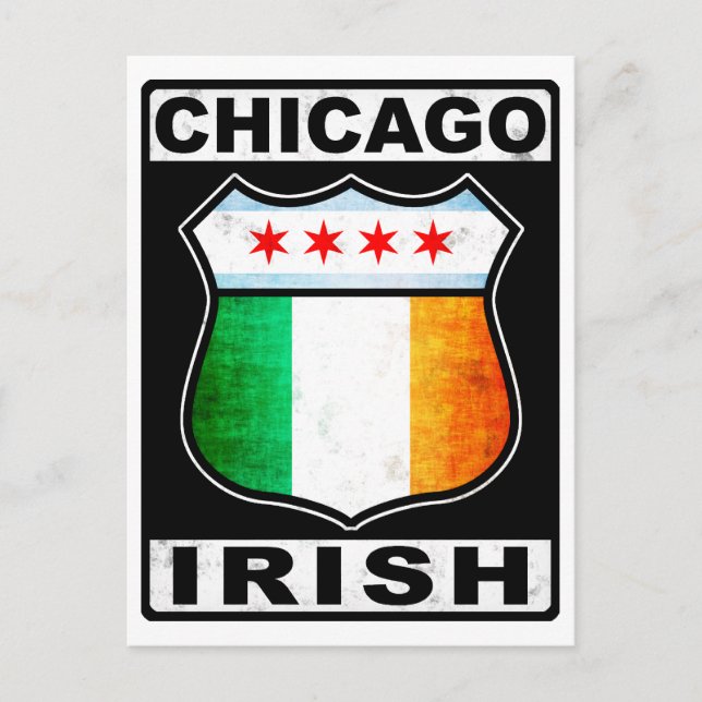 Chicago Irish American Postcard (Front)