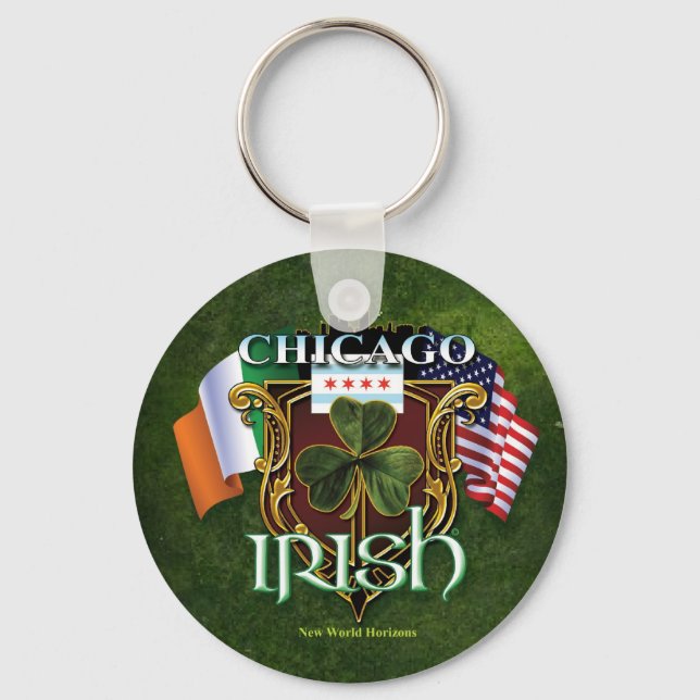 Chicago Irish Key Ring (Front)