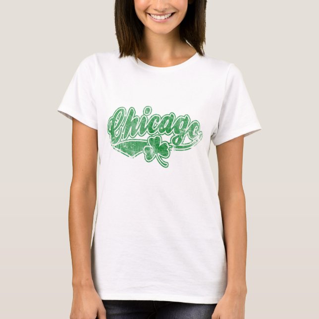 Chicago Irish Shamrock T-Shirt (Front)