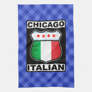 Chicago Italian American   Tea Towel