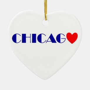 chicago j'aime ceramic tree decoration