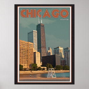 Chicago - John Hancock Centre Poster
