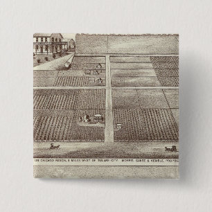 Chicago, Kay ranches 15 Cm Square Badge