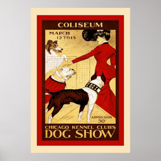 Chicago Kennel Club ~ Vintage Dog Show Poster