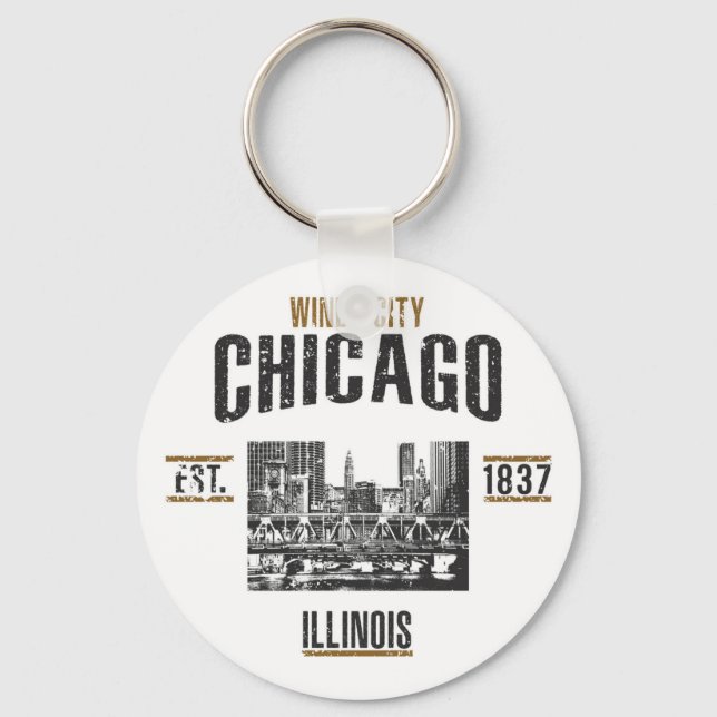 Chicago Key Ring (Front)