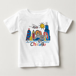 Chicago Kids Skyline Baby T-Shirt