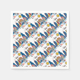 Chicago Kids Skyline Napkin