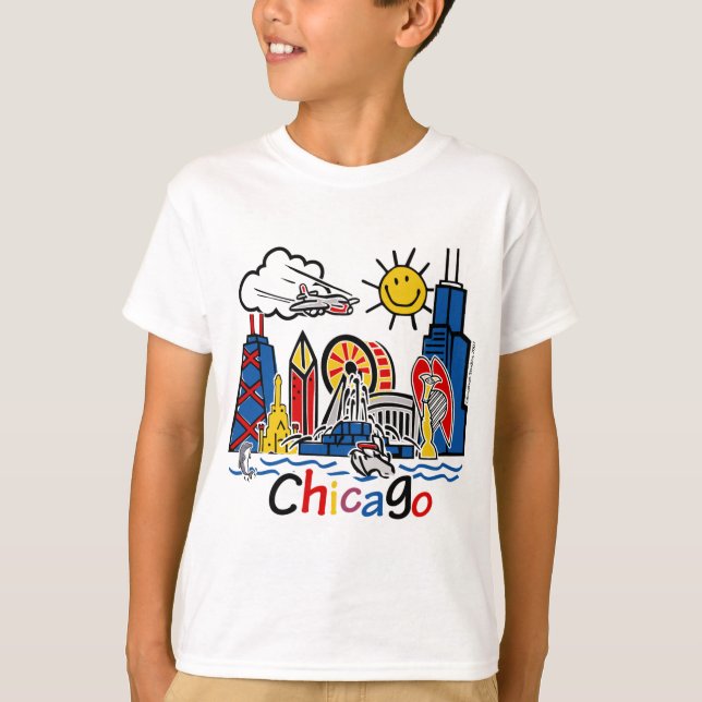 Chicago Kids Skyline T-Shirt (Front)