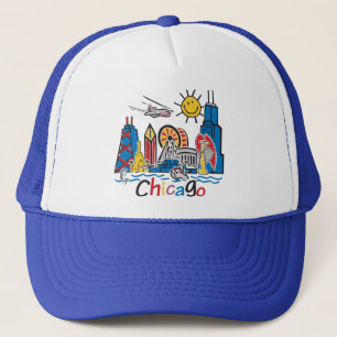 Chicago Kids Skyline Trucker Hat