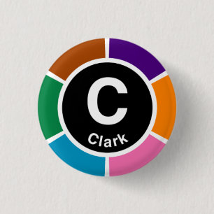 Chicago L Clark Loop 3 Cm Round Badge