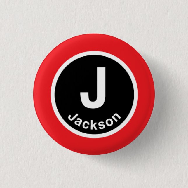 Chicago L Jackson Red Line 3 Cm Round Badge (Front)