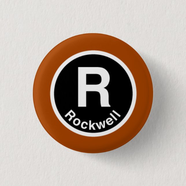 Chicago L Rockwell Brown Line 3 Cm Round Badge (Front)