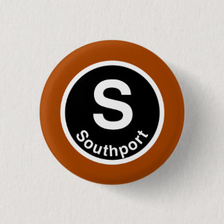 Chicago L Southport Brown Line 3 Cm Round Badge