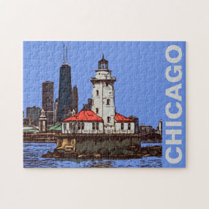 CHICAGO LIGHTHOUSE JIGSAW PUZZLE