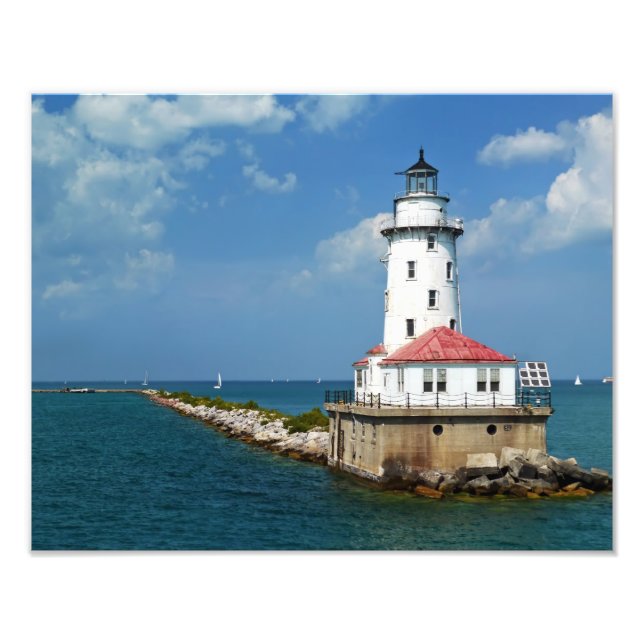 Chicago Lighthouse Photo Print (Front)